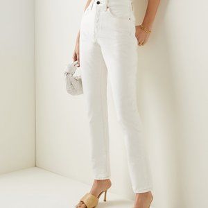 Trendy white denim jean.  Wardrobe.NYC size 24